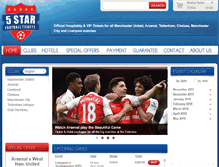 Tablet Screenshot of 5starfootballtickets.com